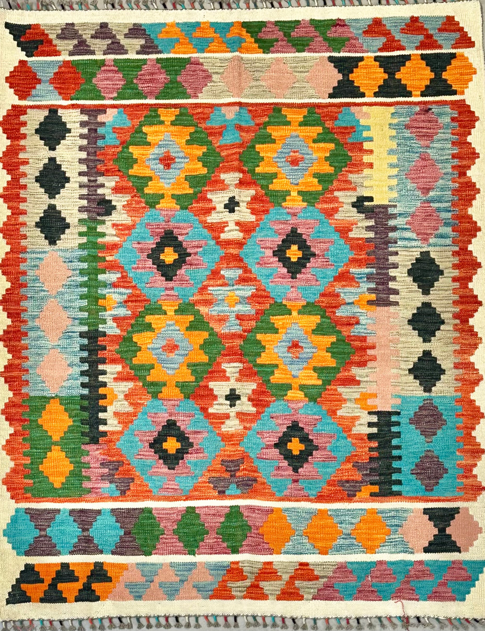 190x144cm Chobi Kilim #95