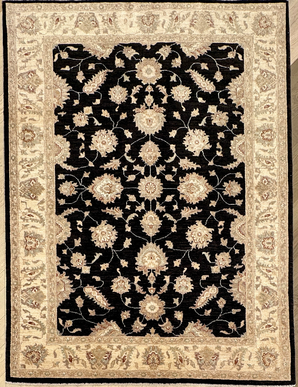 Afghan handmade rug,Chobi . Size: 242x180 cm