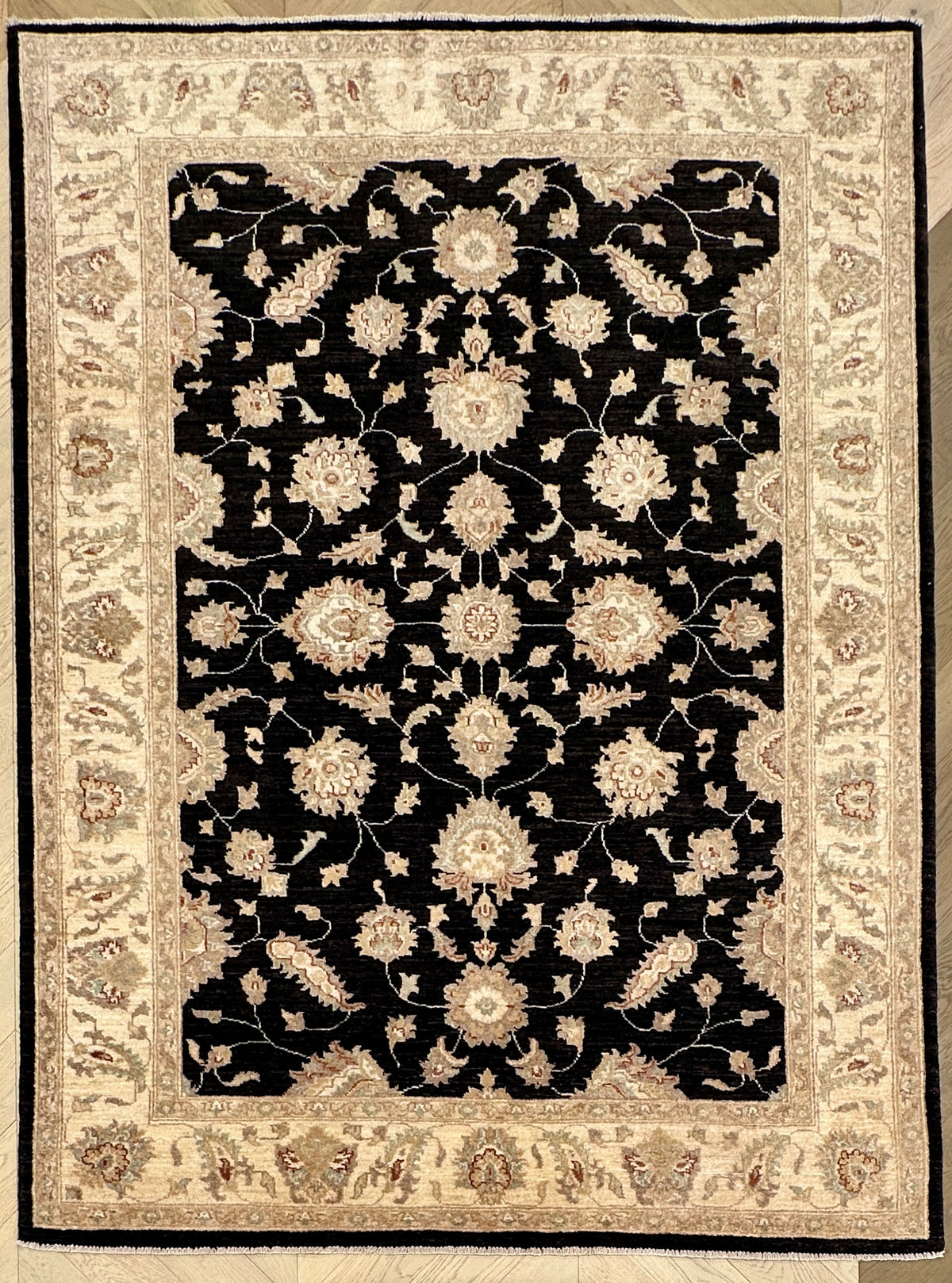Afghan handmade rug,Chobi . Size: 242x180 cm