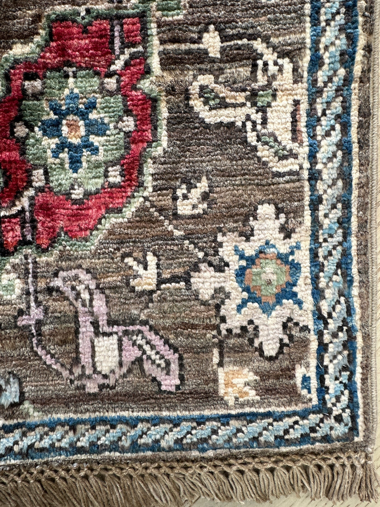 Afghan handmade Chobi runner 344x86 cm