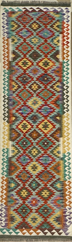 Afghan hand made Kilim runner 301x86 cm