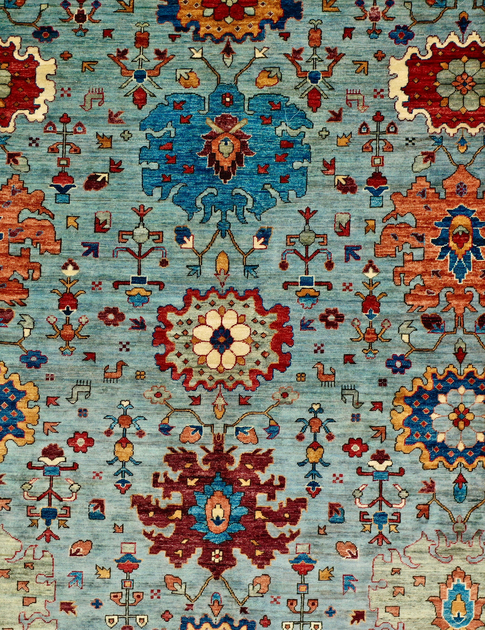 Chobi mid century rug 301x423cm