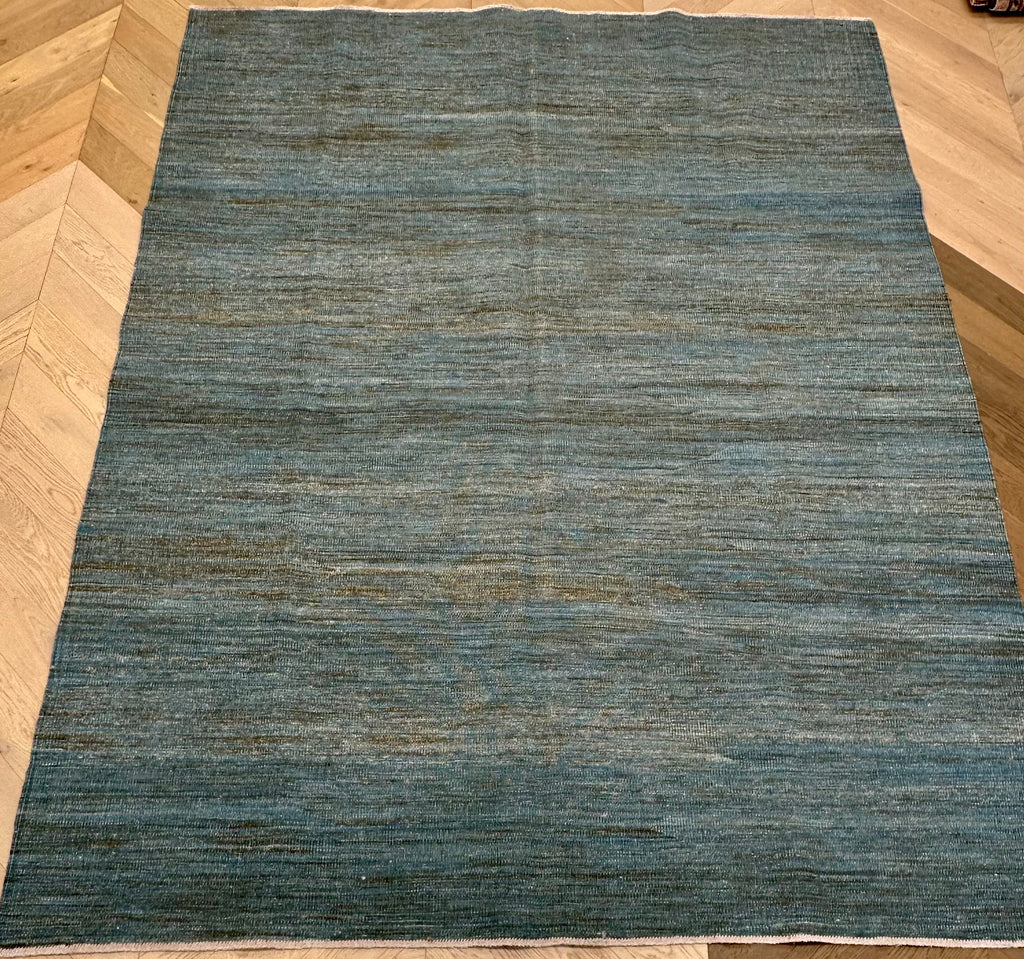 Handmade Afghan  Sumak weave Rug | 286x219 cm