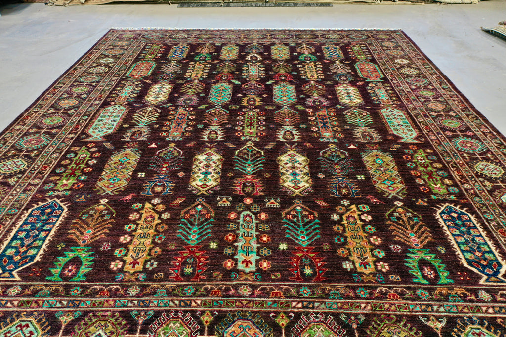 Brown Afghan Chobi 291x237cm