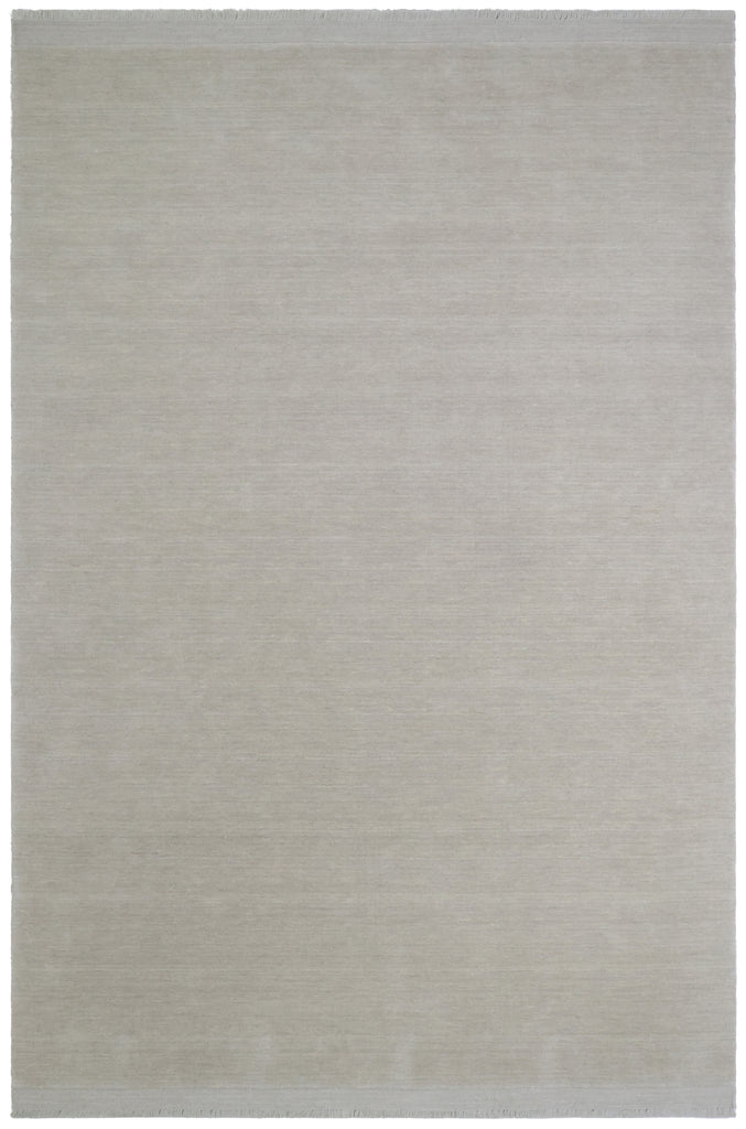 Signature Fringe Designer Rug - Light Grey