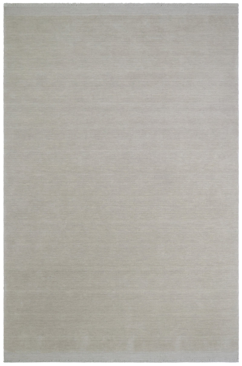 Signature Fringe Designer Rug - Light Grey