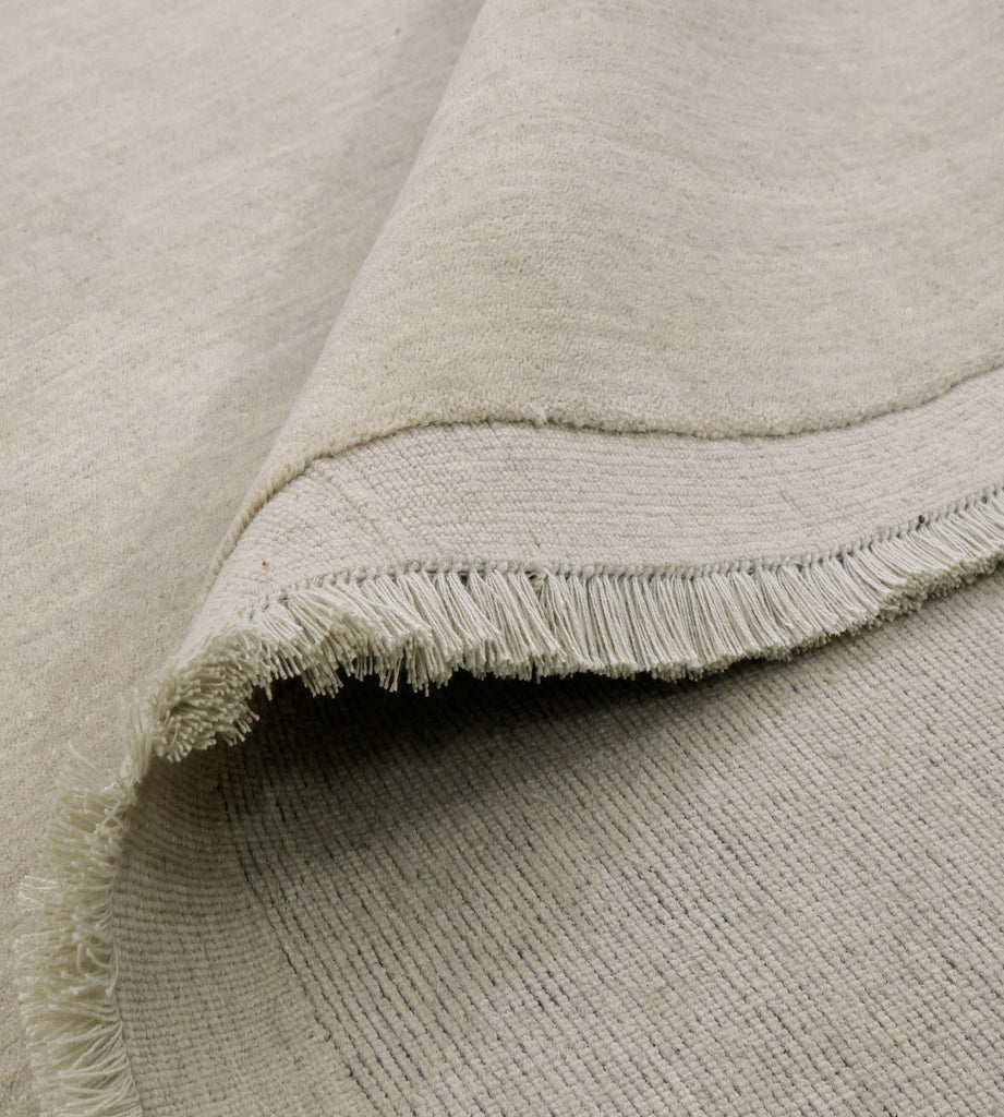 Signature Fringe Designer Rug - Light Grey - SamaRugs