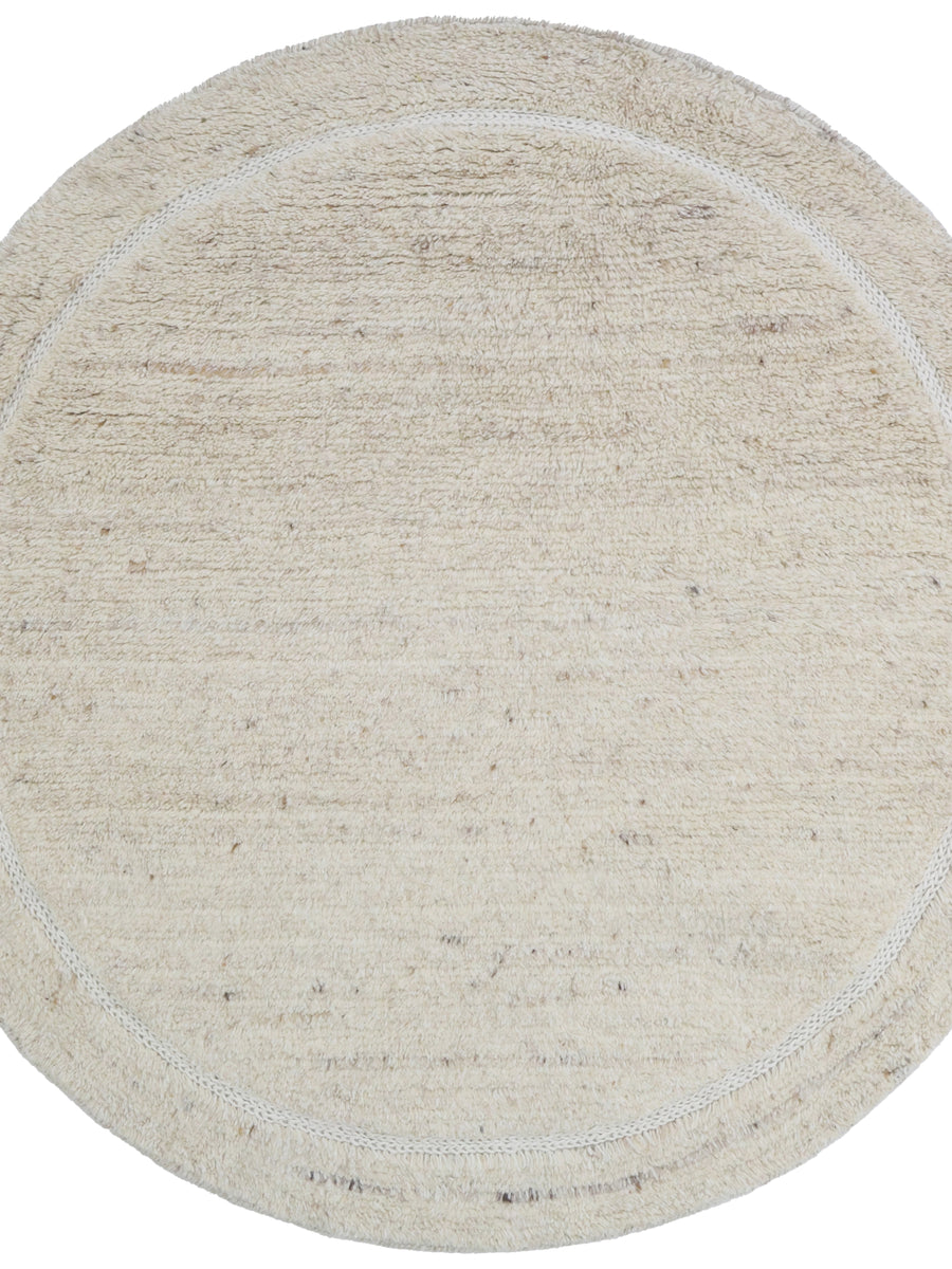 Pebble Round Rug - Light Beige