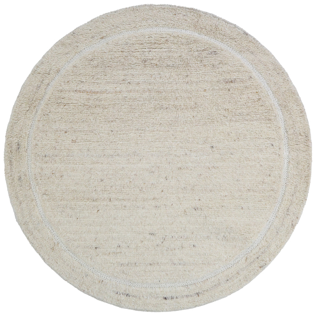 Pebble Round Rug - Light Beige