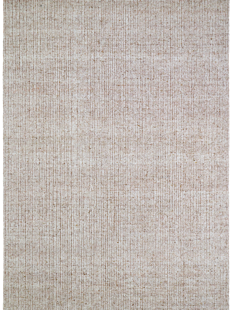 Halo Designer Rug - Peach/White