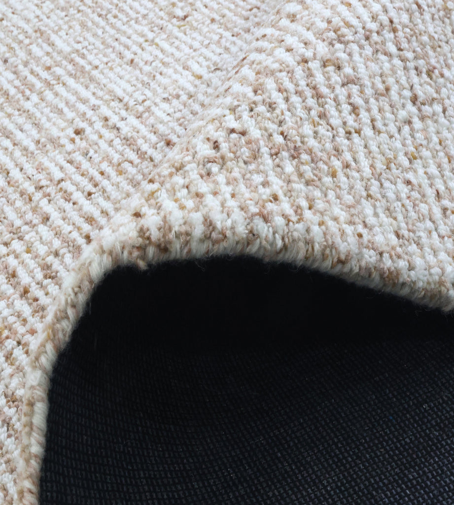 Halo Designer Rug - Peach/White