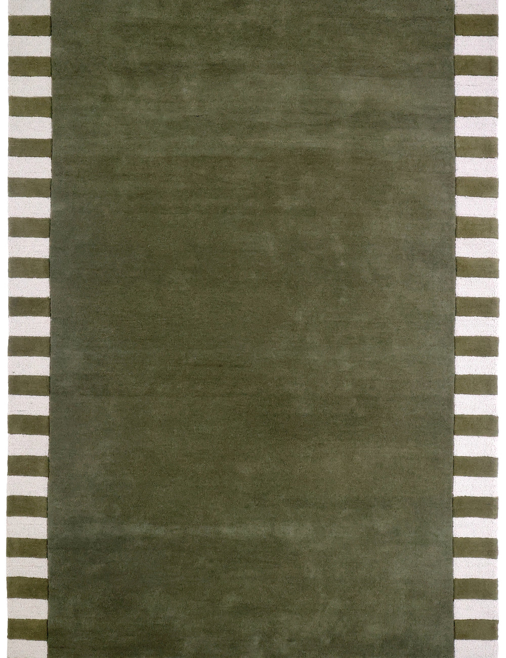 Field Designer Rug - Dark Green