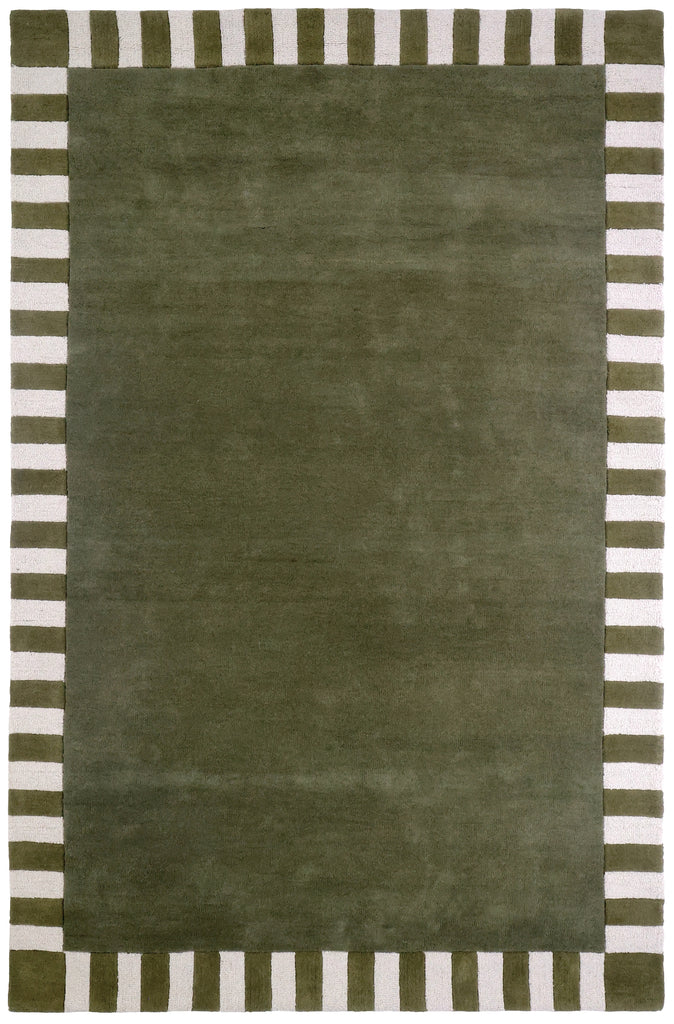 Field Designer Rug - Dark Green
