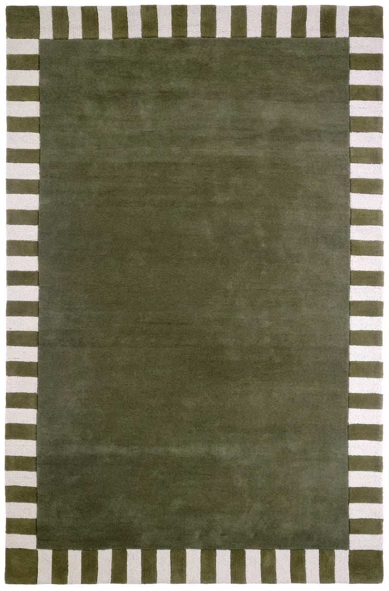 Field Designer Rug - Dark Green