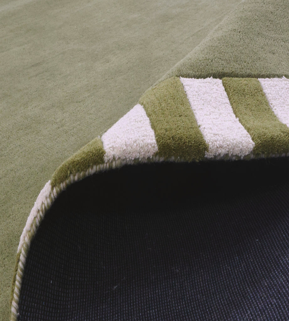 Field Designer Rug - Dark Green