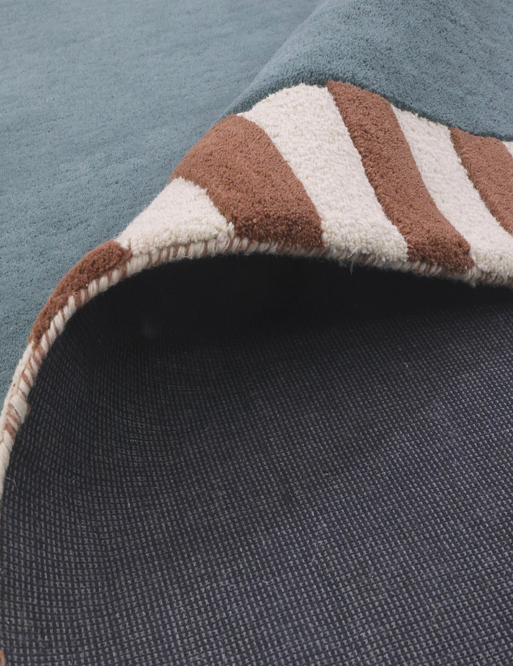 Field Designer Rug - Teal/Wine