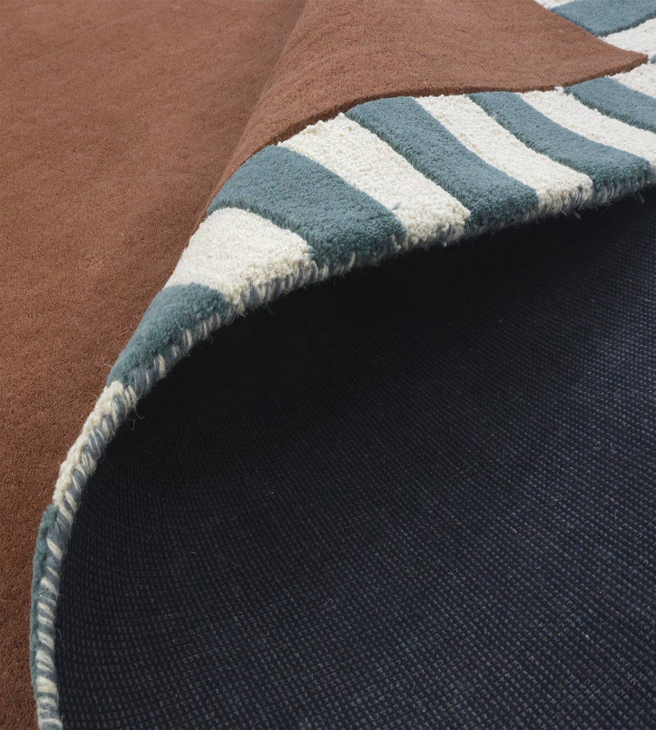 Field Designer Rug - Wine/Teal