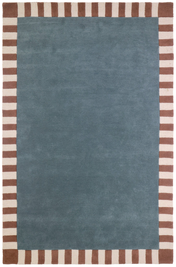 Field Designer Rug - Teal/Wine