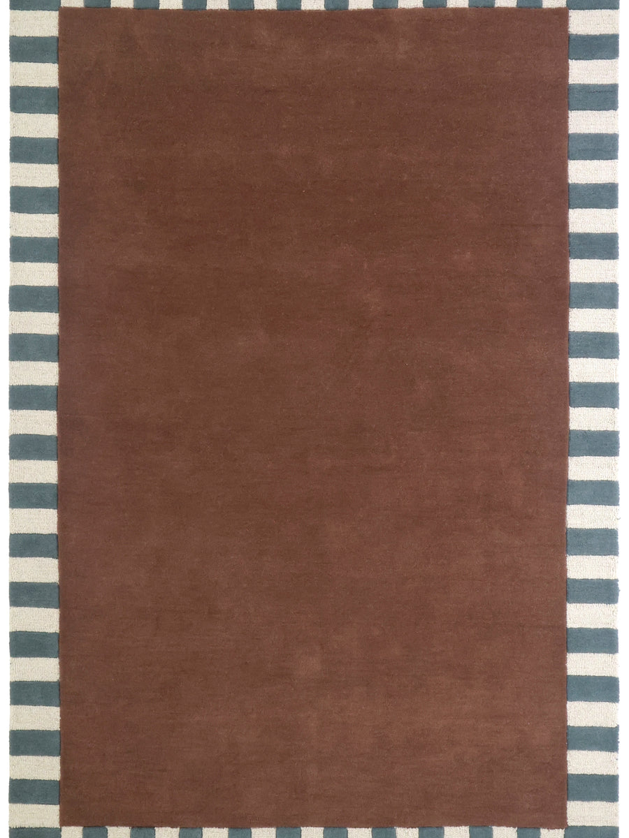 Field Designer Rug - Wine/Teal