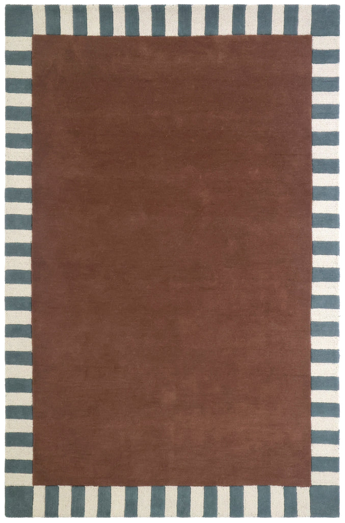 Field Designer Rug - Wine/Teal