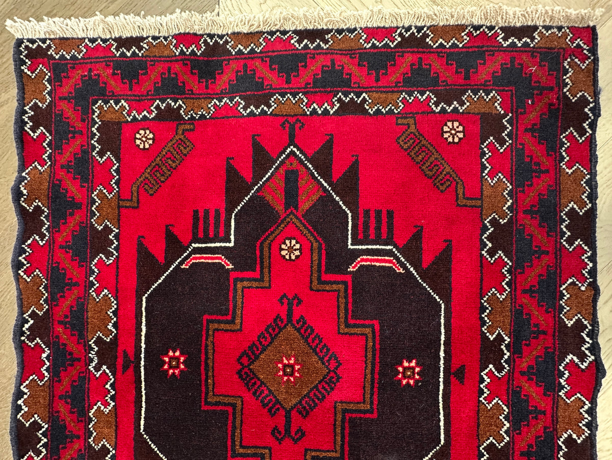 Tribal Baluchi handmade runner 202x91 cm – SamaRugs