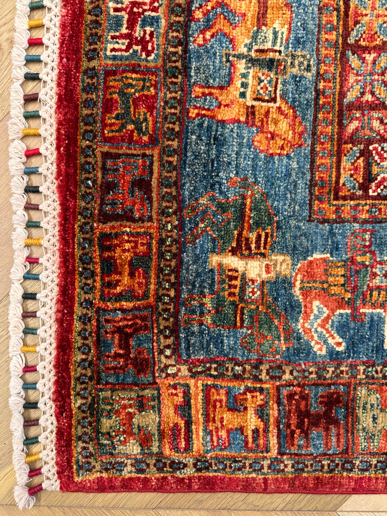 Afghan handmade rug,Chobi . Size: 260x184 cm