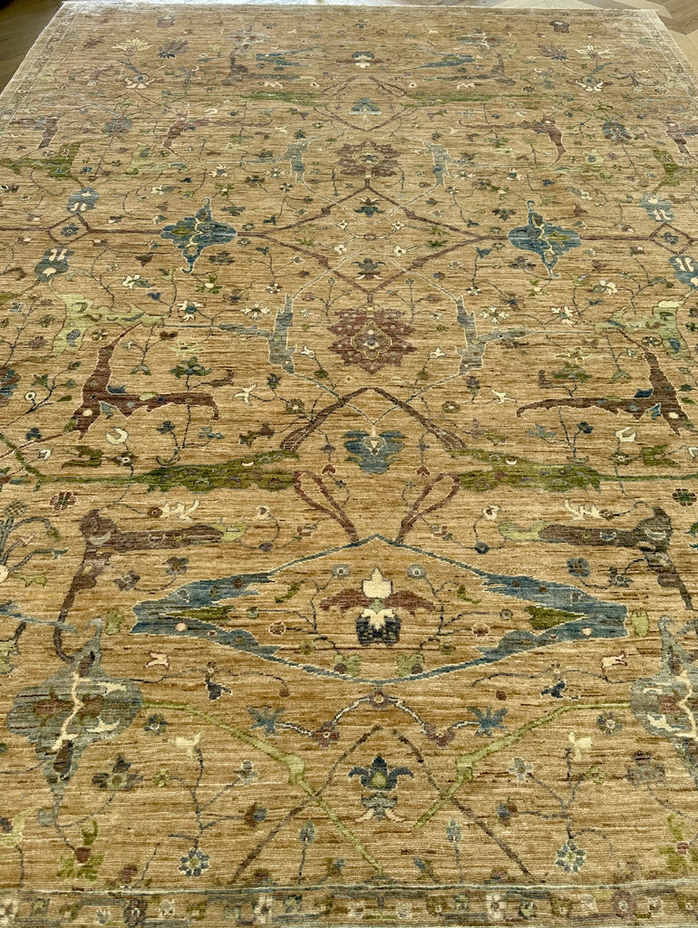 Afghan handmade rug,Chobi. Size:362x267 cm