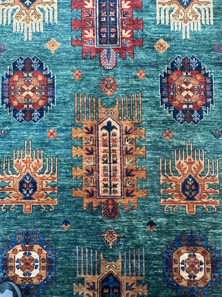 Afghan handmade rug,Chobi. Size:368x276cm