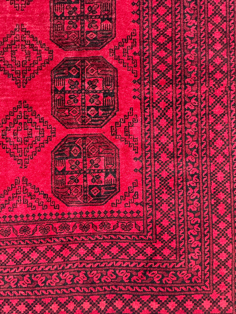 Rare Afghan Turkman elephant foot rug  295x200 cm