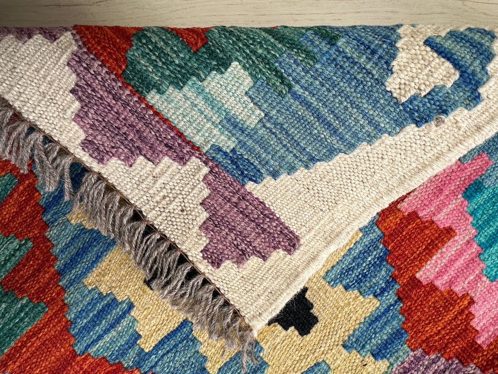 Afghan hand made Kilim runner 291x81 cm