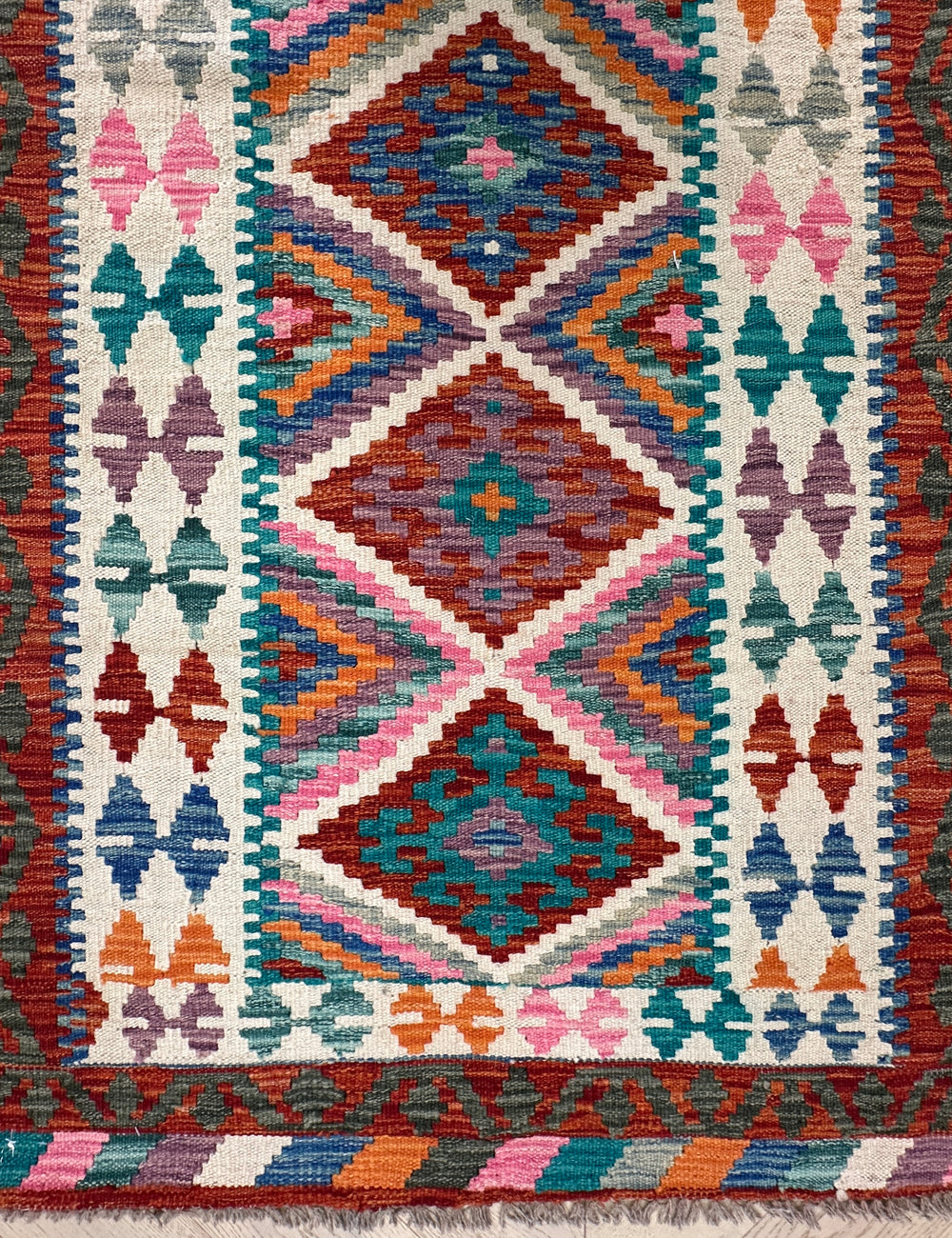 Afghan hand made Kilim runner 299x89 cm