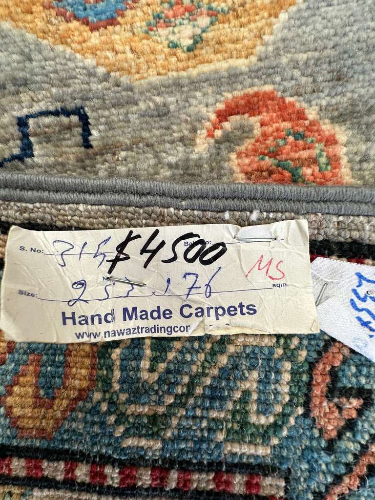 Afghan handmade rug,Chobi. Size: 233x176 cm