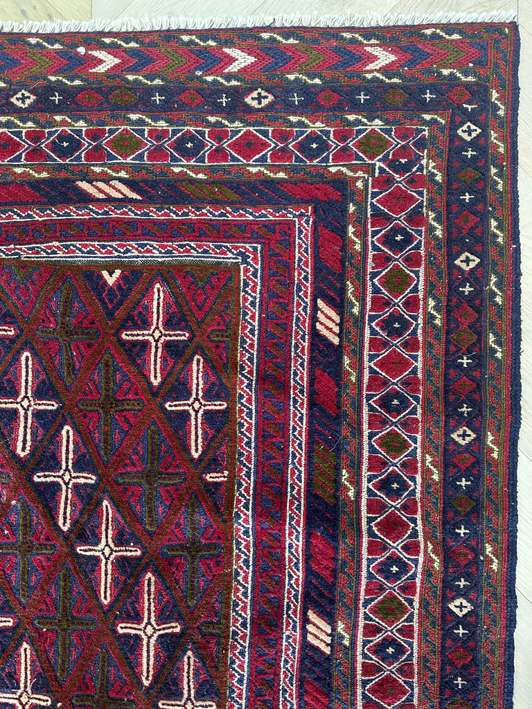 HANDMADE AFGHAN MUSHWANI KILIM | 281x214 CM|