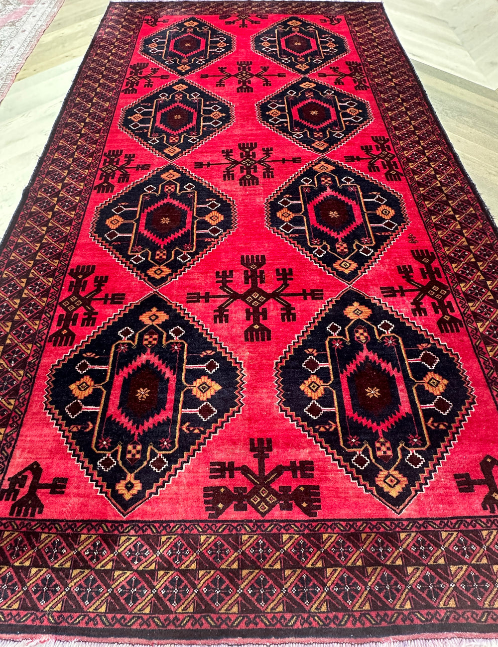 Handmade Afghan Maimana Rug 420x230  cm