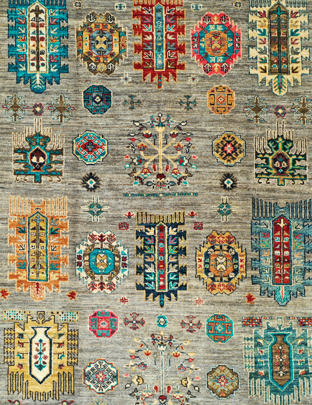 Beige Afghan Chobi rug 231x171cm