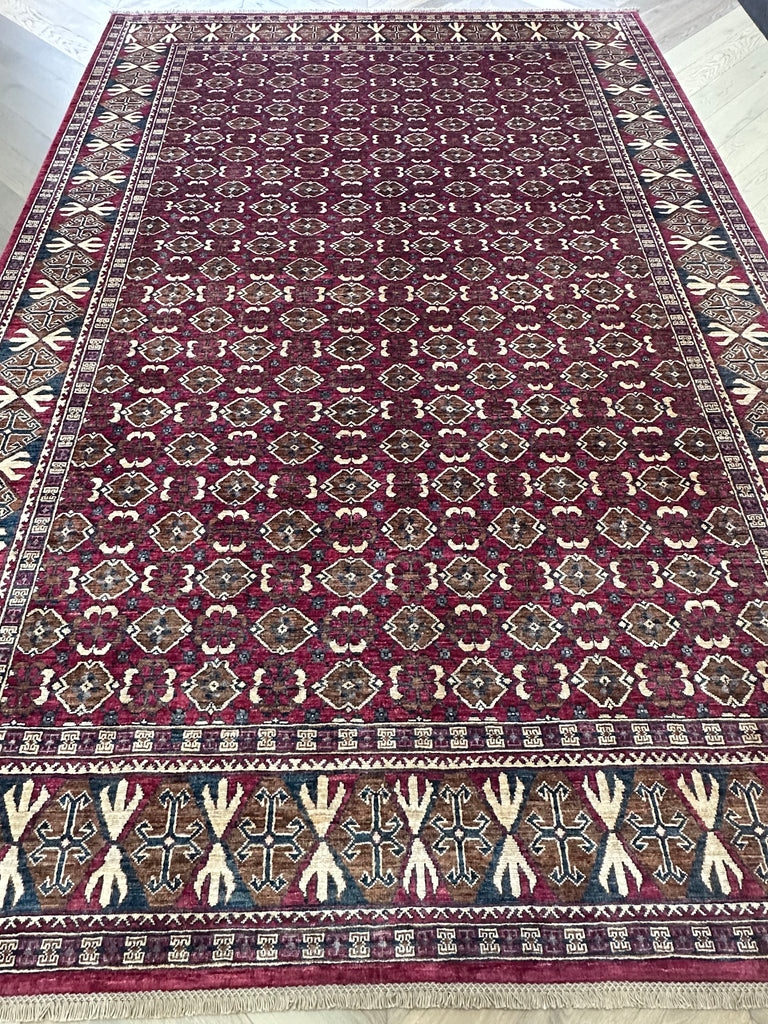 Afghan handmade rug,Chobi. Size:340x230 cm