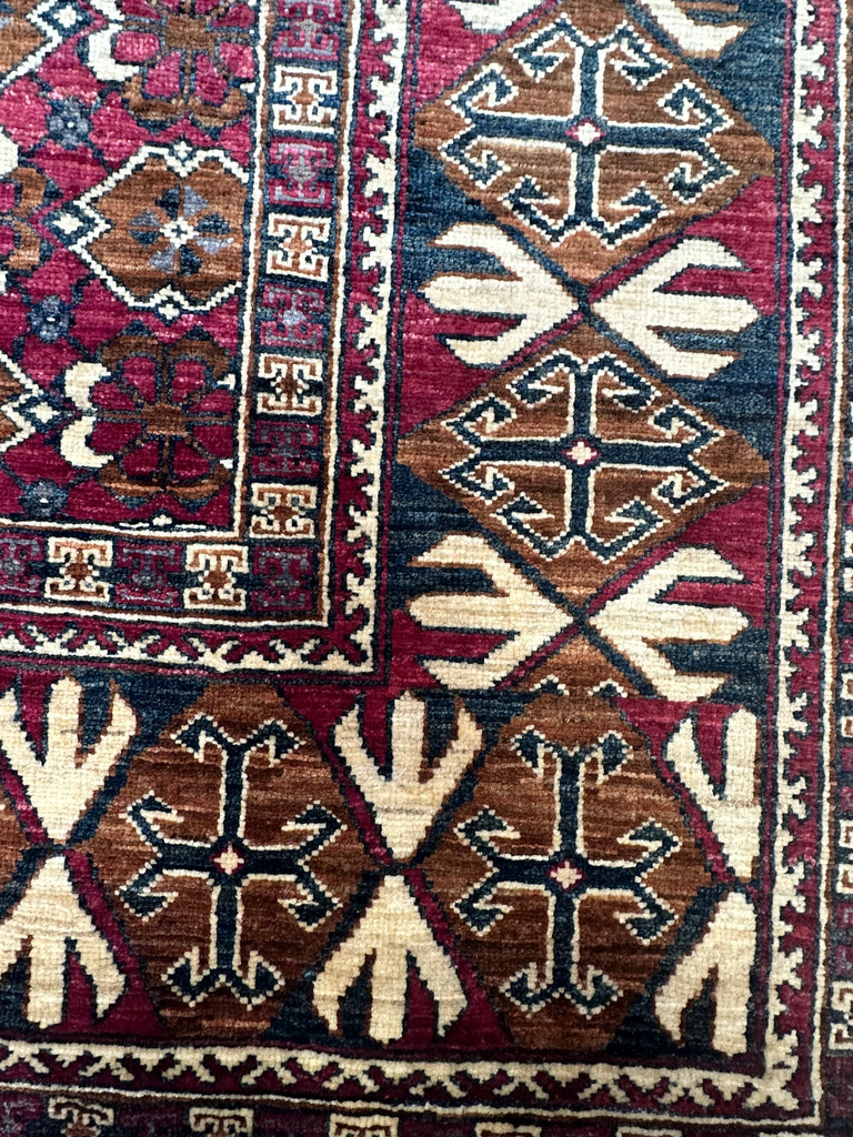 Afghan handmade rug,Chobi. Size:340x230 cm