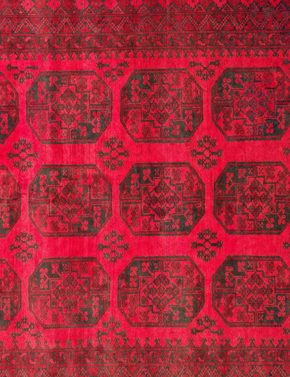 Afghan elephant foot rug 346x260cm
