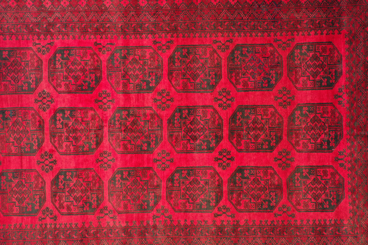 Afghan elephant foot rug 346x260cm – SamaRugs