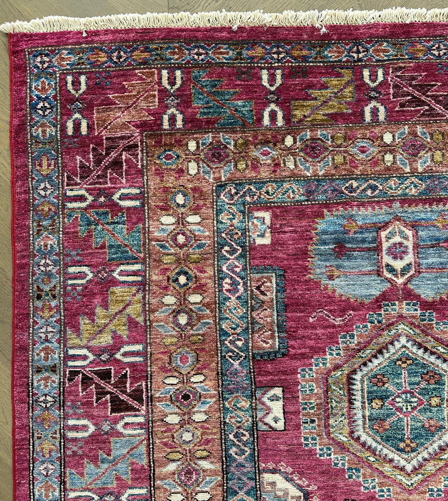 Afghan handmade rug,Chobi. Size:354x250 cm
