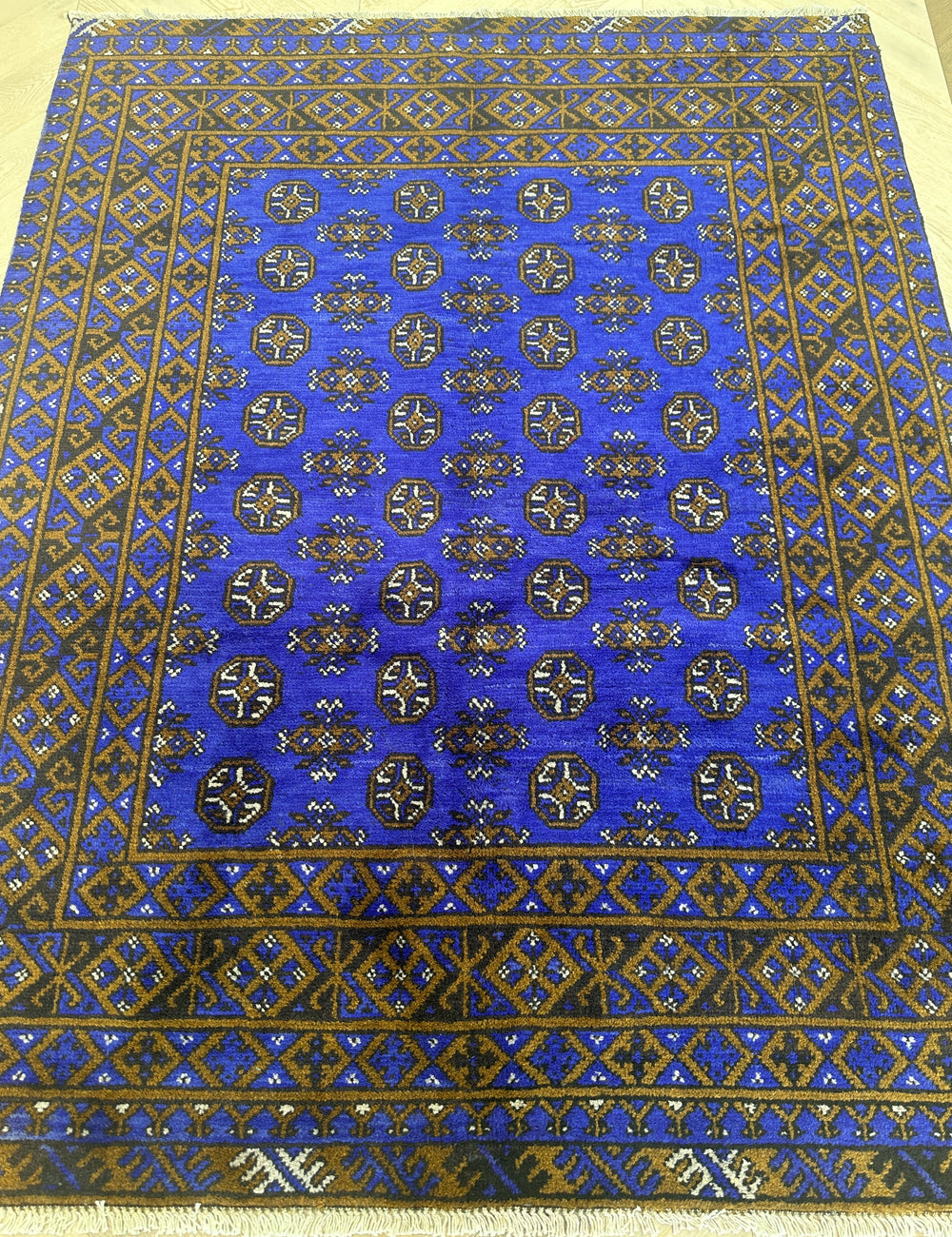 Afghan handmade rug,Chobi. Size: 195x155 cm
