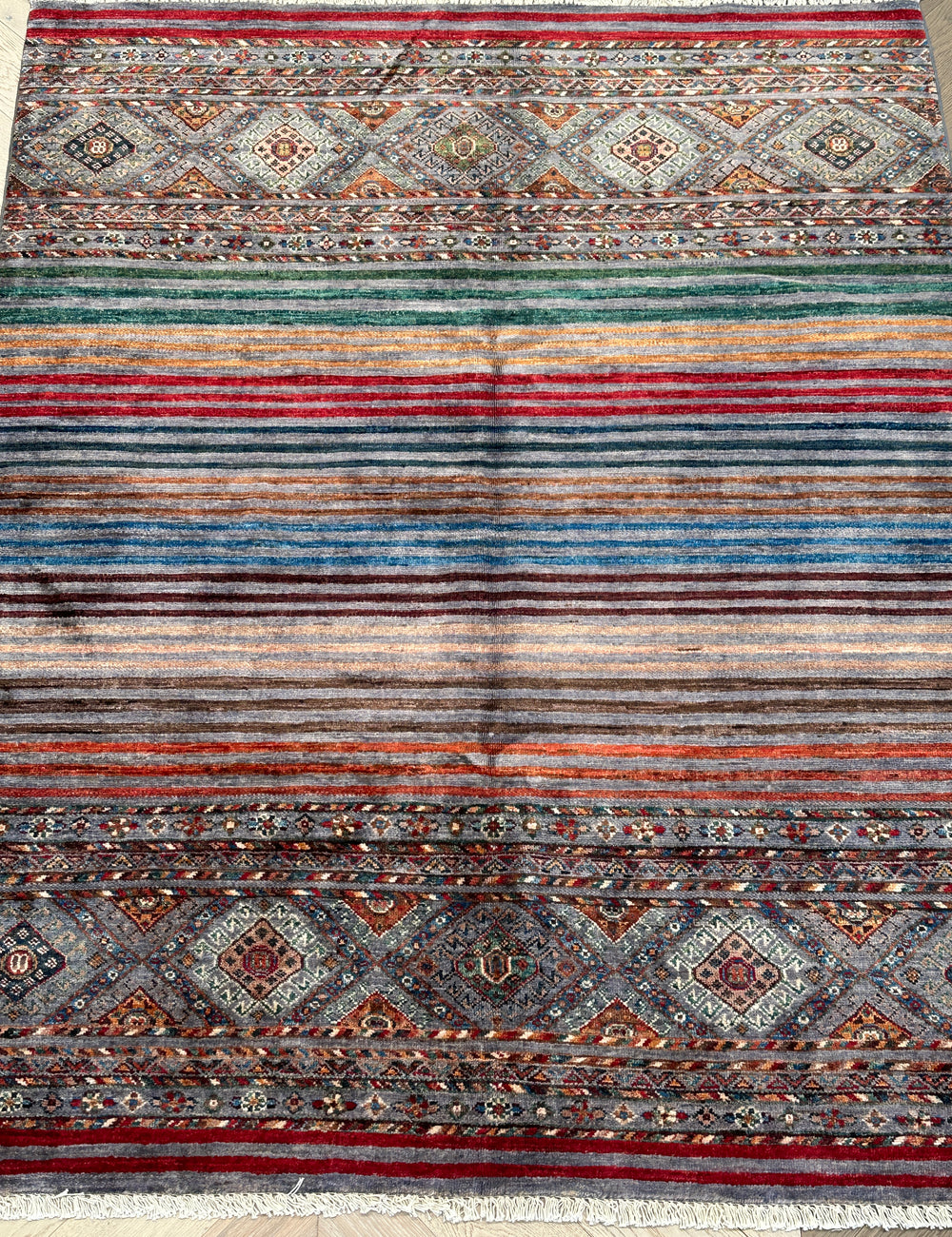 Afghan handmade rug,Chobi . Size: 191x150 cm