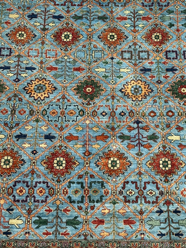 Afghan handmade rug,Chobi. Size:363x272cm