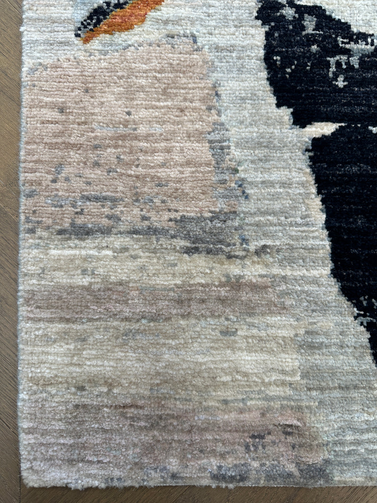 Afghan handmade rug,modern Chobi. Size:258x186 cm