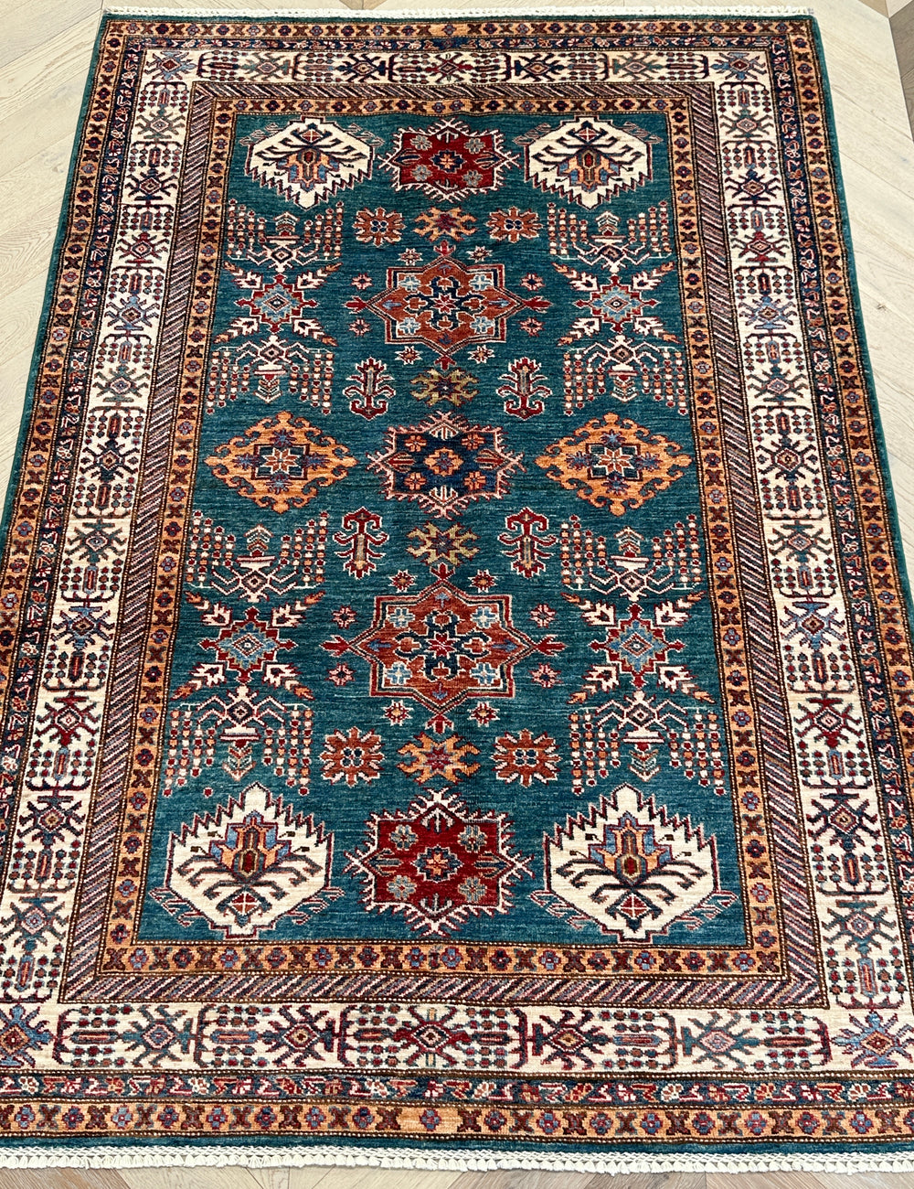 Afghan handmade rug,Chobi . Size: 220x150 cm