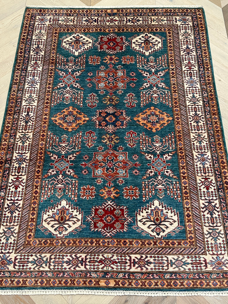 Afghan handmade rug,Chobi . Size: 220x150 cm