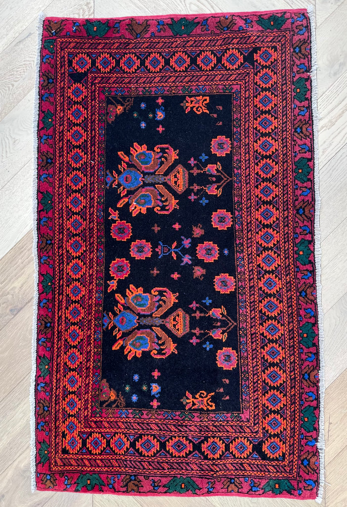 Handmade Afghan door mat rug