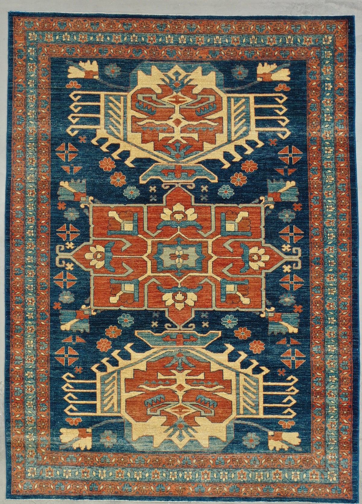 Vintage Afghan Chobi rug 283x220cm