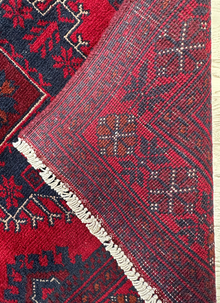 Afghan elephant foot rug 192x128 cm