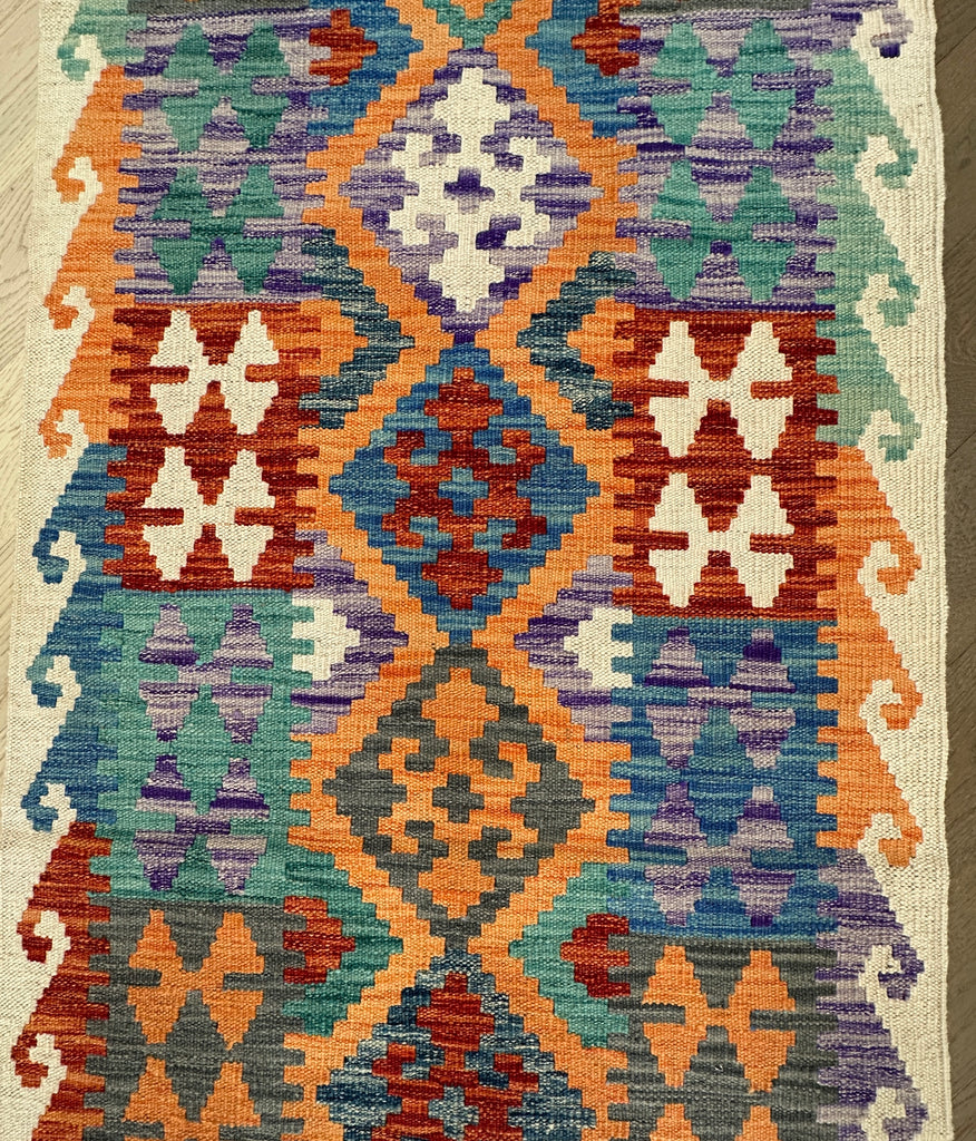 Afghan hand made Kilim runner 293x81cm